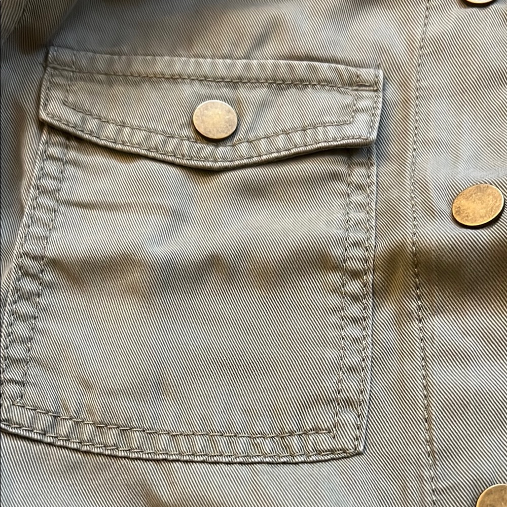 LOFT NWT Military Style Utility Jacket - Army Green Color - Picture 6 of 6